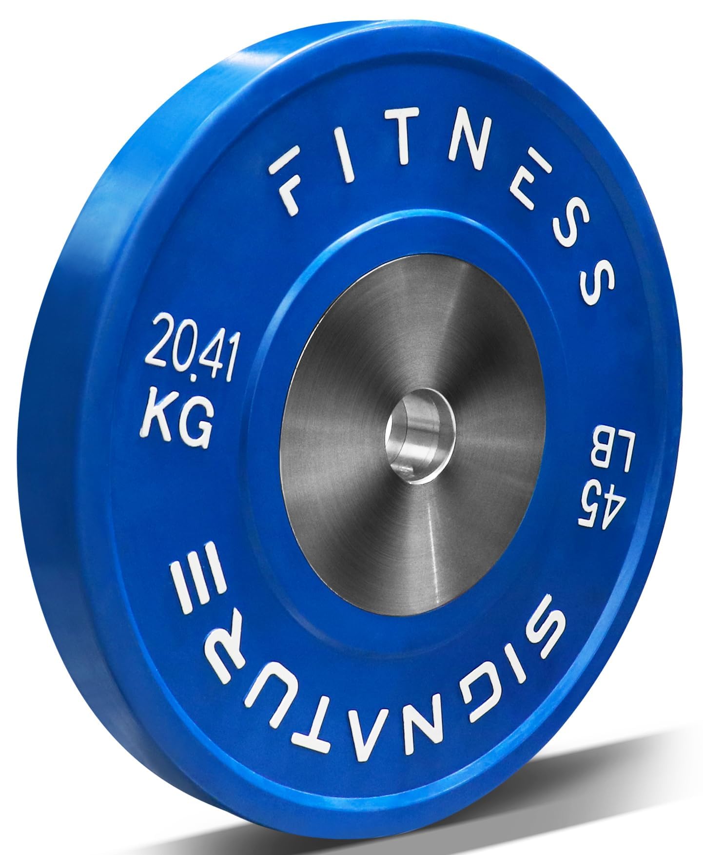 2" Olympic Competition Bumper Plate with Steel Hub for Strength Training and Powerlifting - Minimal Bounce
