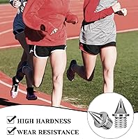 Vista 7 de Los picos de pista están hechos de acero y en forma de pirámide de 1/4 pulgadas, son un repuesto de pinchos desgastados para Sprint, Cross Country