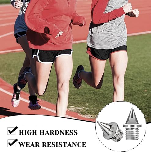 Miniatura 26 de Los picos de pista están hechos de acero y en forma de pirámide de 1/4 pulgadas, son un repuesto de pinchos desgastados para Sprint, Cross Country