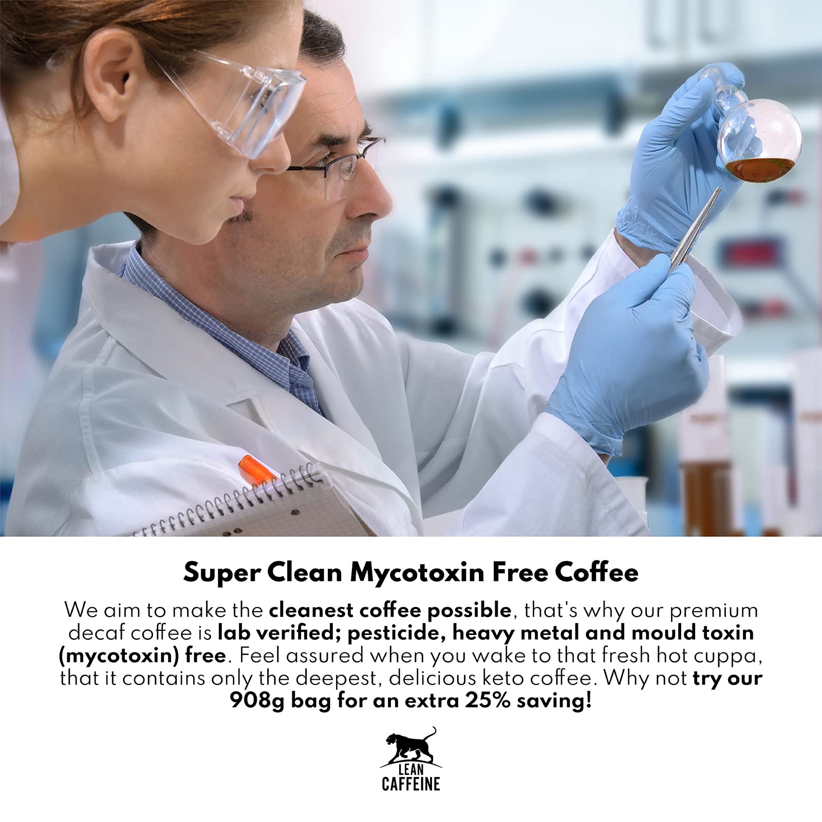 Buy Lean Caffeine Bulletproof Coffee Decaf Coffee Beans 227g Super