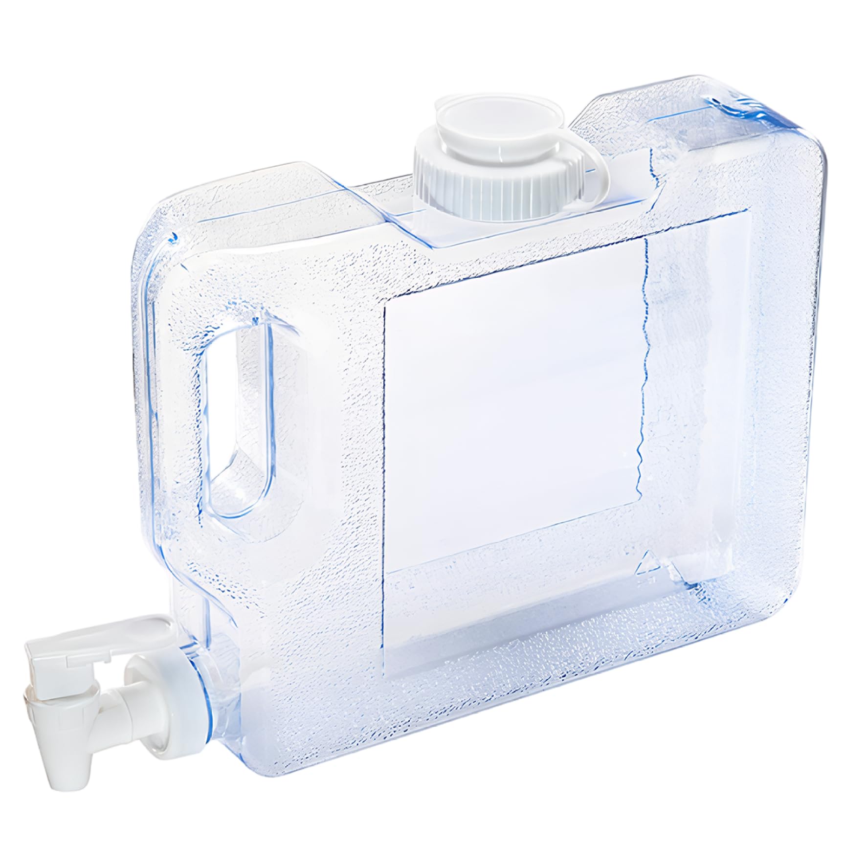 Fridge Water Dispenser 3L PETG Water Container with Spigot & Handle Portable Clear Drink Dispenser for Fridge, Camping, Party, Travel, Pitcher for, Conta