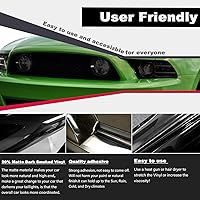 Vista 3 de Kit de tinte de vinilo precortado para Ford Mustang 2013 2014, faros traseros con cubierta de humo oscuro brillante, calcomanías de vinilo