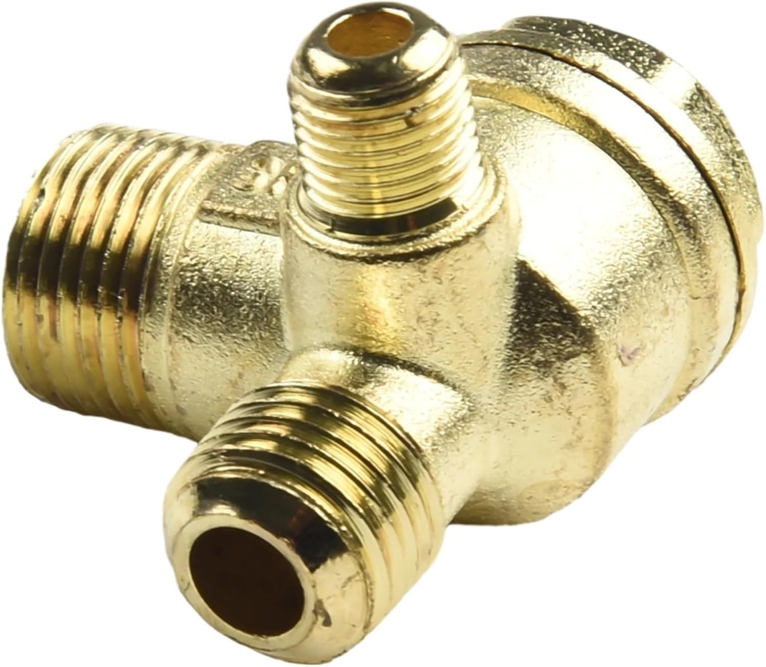 Zinc One-way Valve Solenoid Valve Bleed Check Valve Components Cut-off Fits Air Compressor Machine Replacement(A)