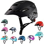 Kids Bike Helmet,Bavilk Kids Boys Girls Bike Helmets with LED Light Detachable Visor Children Youth Teen Multi-Sport for Skating Cycling Scooter Skateboard Adjustable & Lightweight 19.7-22.4