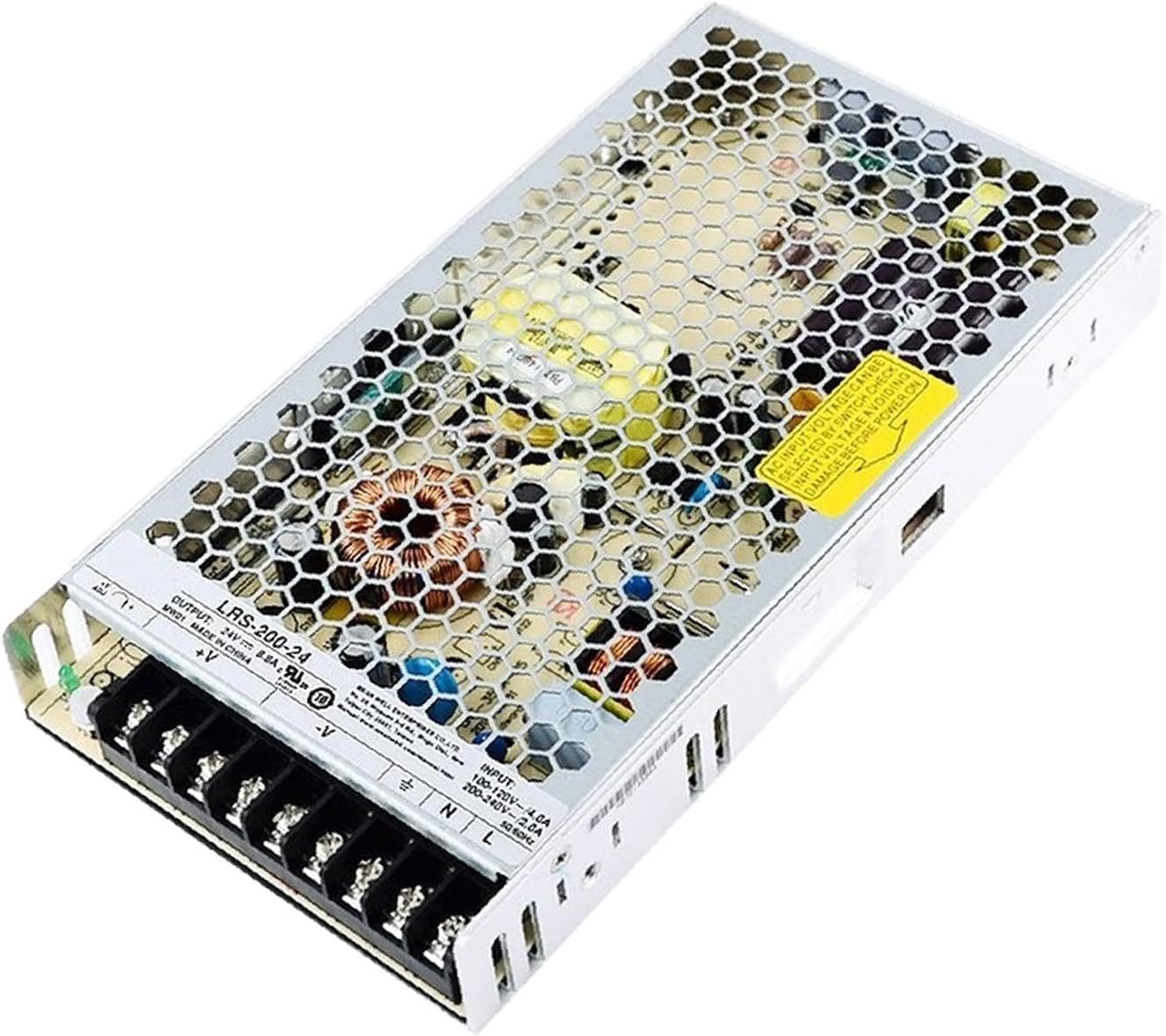 DYSGLOBAL LRS-200-24 200W 24V 8.8A Single Output Industrial AC-DC Power Supply for Automation Systems and Control Equipment