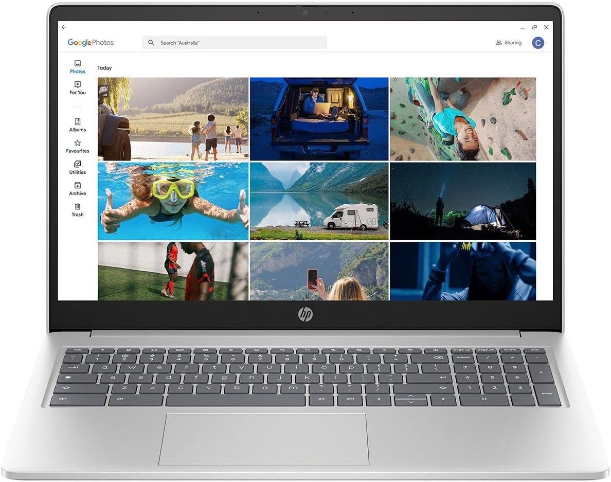 HP Chromebook Plus 15a-nb0003na | 15.6″ Full HD | Intel Core i3-N305 | 8GB RAM | 128GB SSD | Chrome OS | Silver