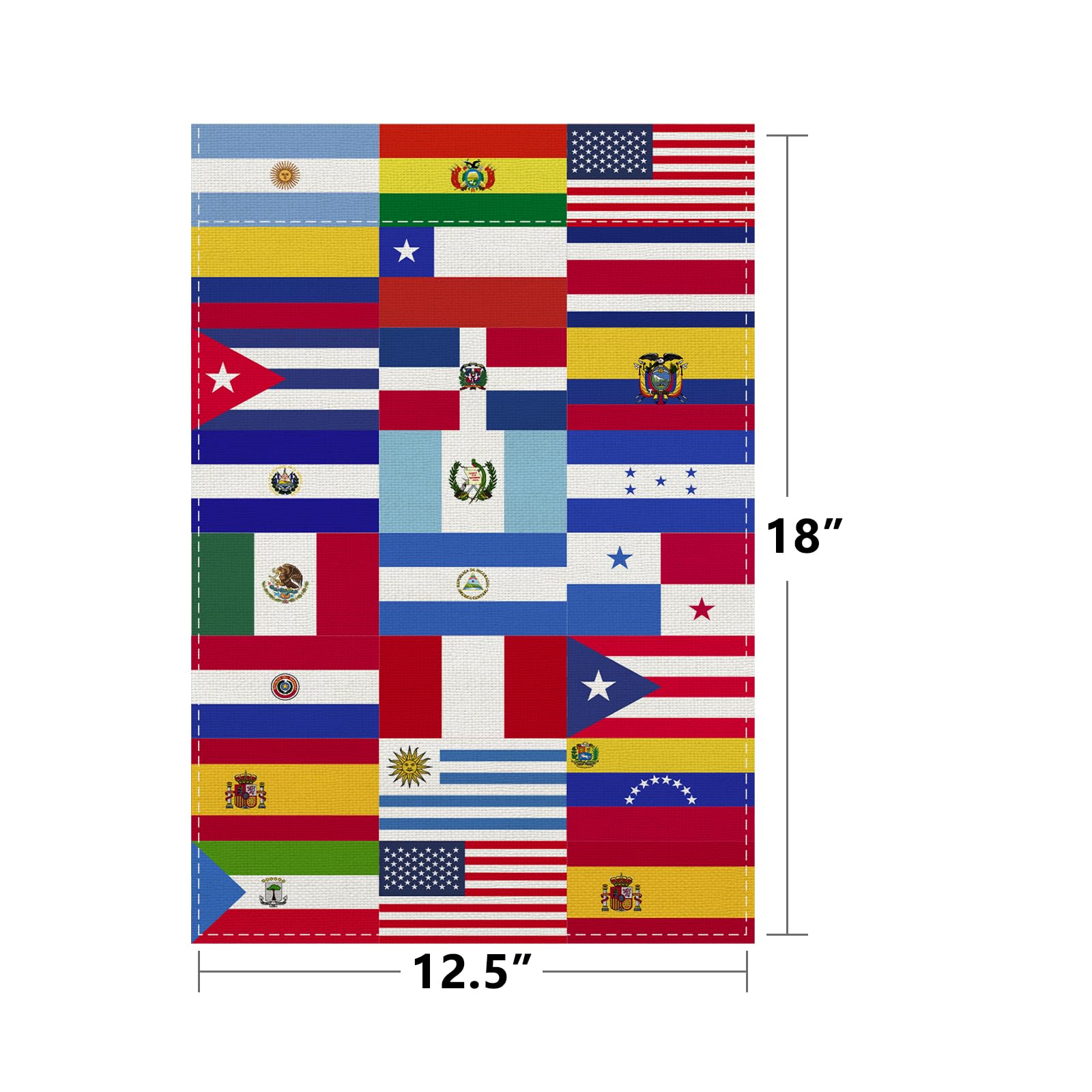 Hispanic Heritage Month Banner – 23 Teile, Papier, 45,7x33 Cm, Für Dekoration