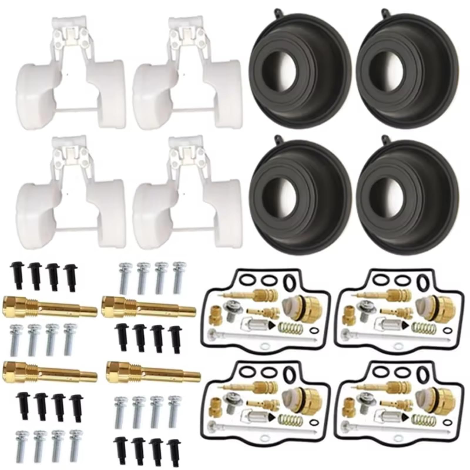 Kit Reparación Carburador Kit Reparación Carburador Motocicleta para ZX600 para ZZR600 para ZX-6 1990-2005 para ZX6R para ZZR para ZX 600 Diafragma De Émbolo Flotante | Set 2