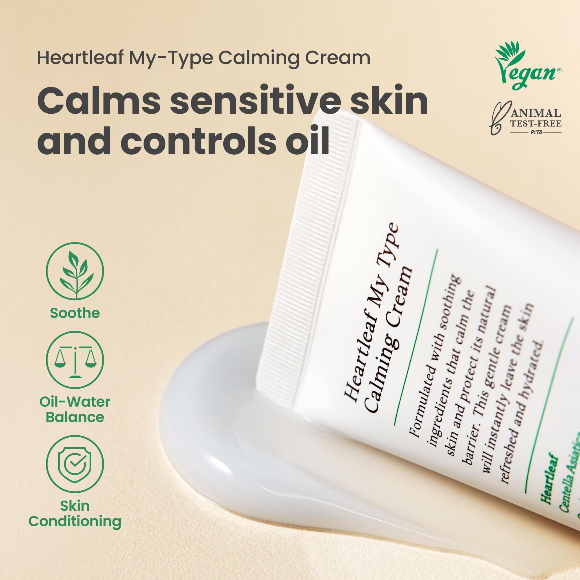 AXIS-Y Heartleaf My Type Calming Cream Soothing - Image 2