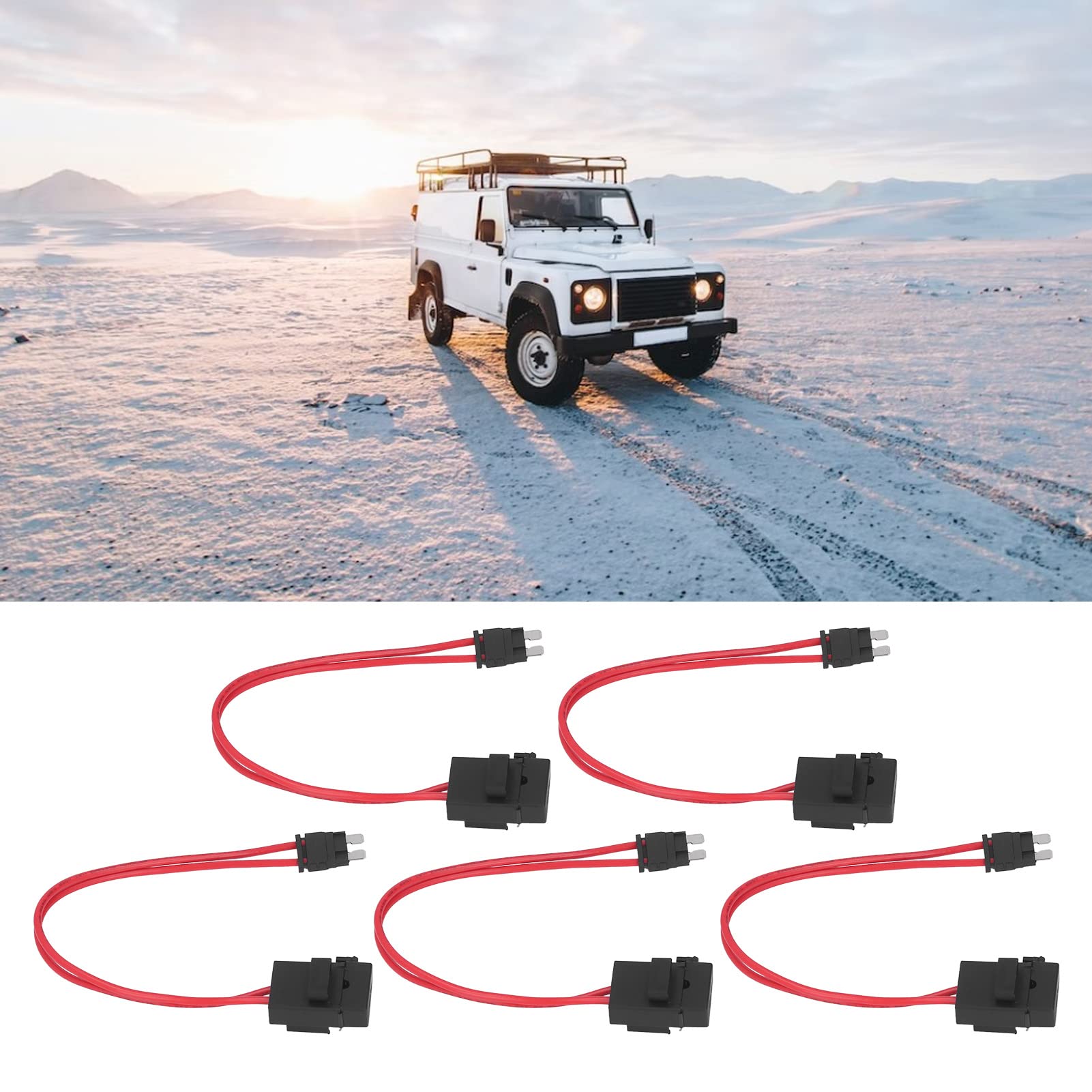 Car Holder Vehicle Connector 5Pcs ATM 20A 16AWG 230mm Line Length (ACT M 19.1mm) - Image 4