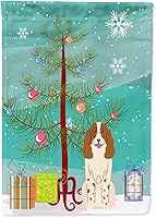 Vista 156 de Caroline's Treasures BB4243GF Bandera de jardín con texto en inglés «Merry Christmas» con texto en inglés «Merry Christmas», bandera decorativa