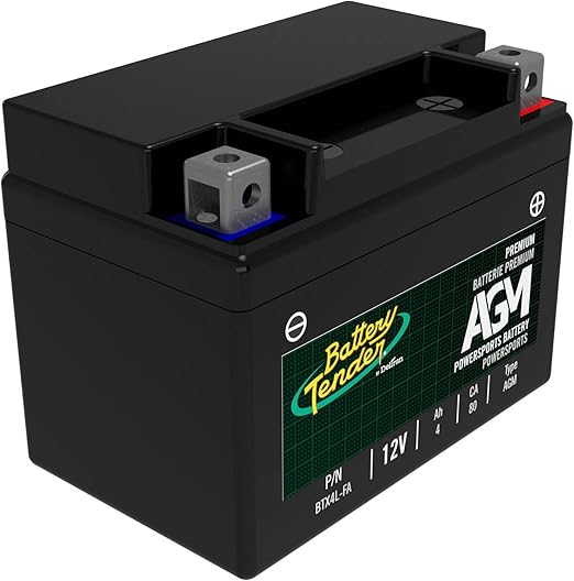 Amazon Battery Tender AGM オートバイ用バッテリー：吸水性ガラスマットバッテリー オートバイ、ATV、UTVなど用