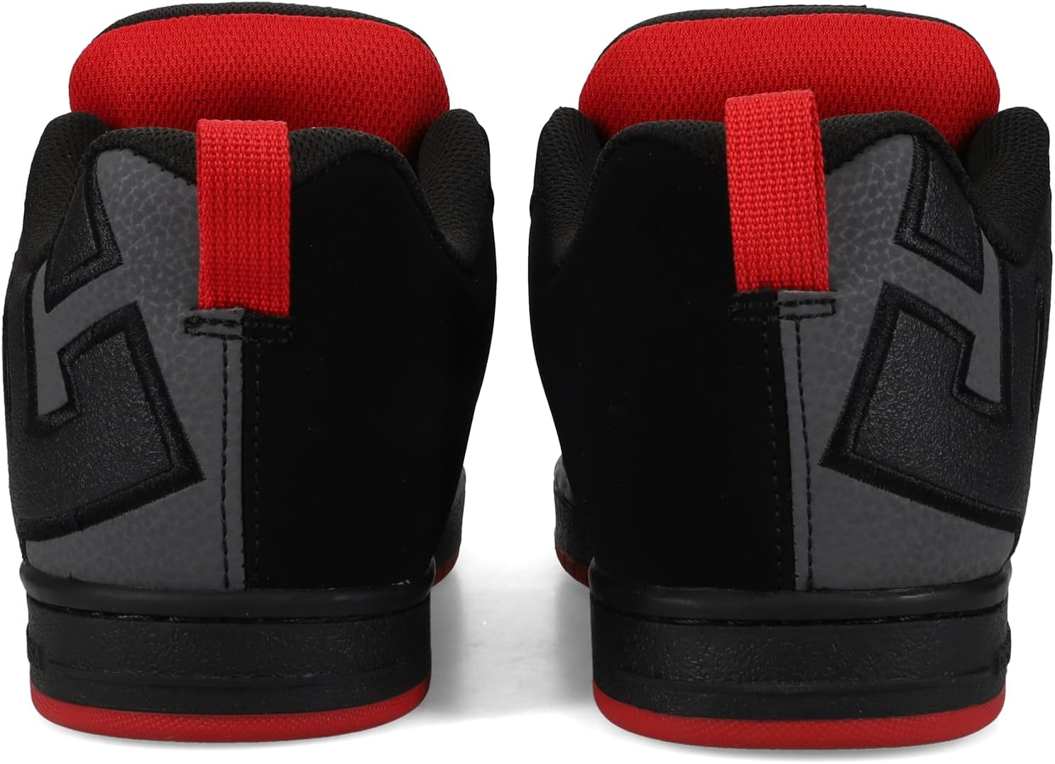 DC Men's Court Graffik Sq Low Shoe, Black/Grey/Red, 7 D
