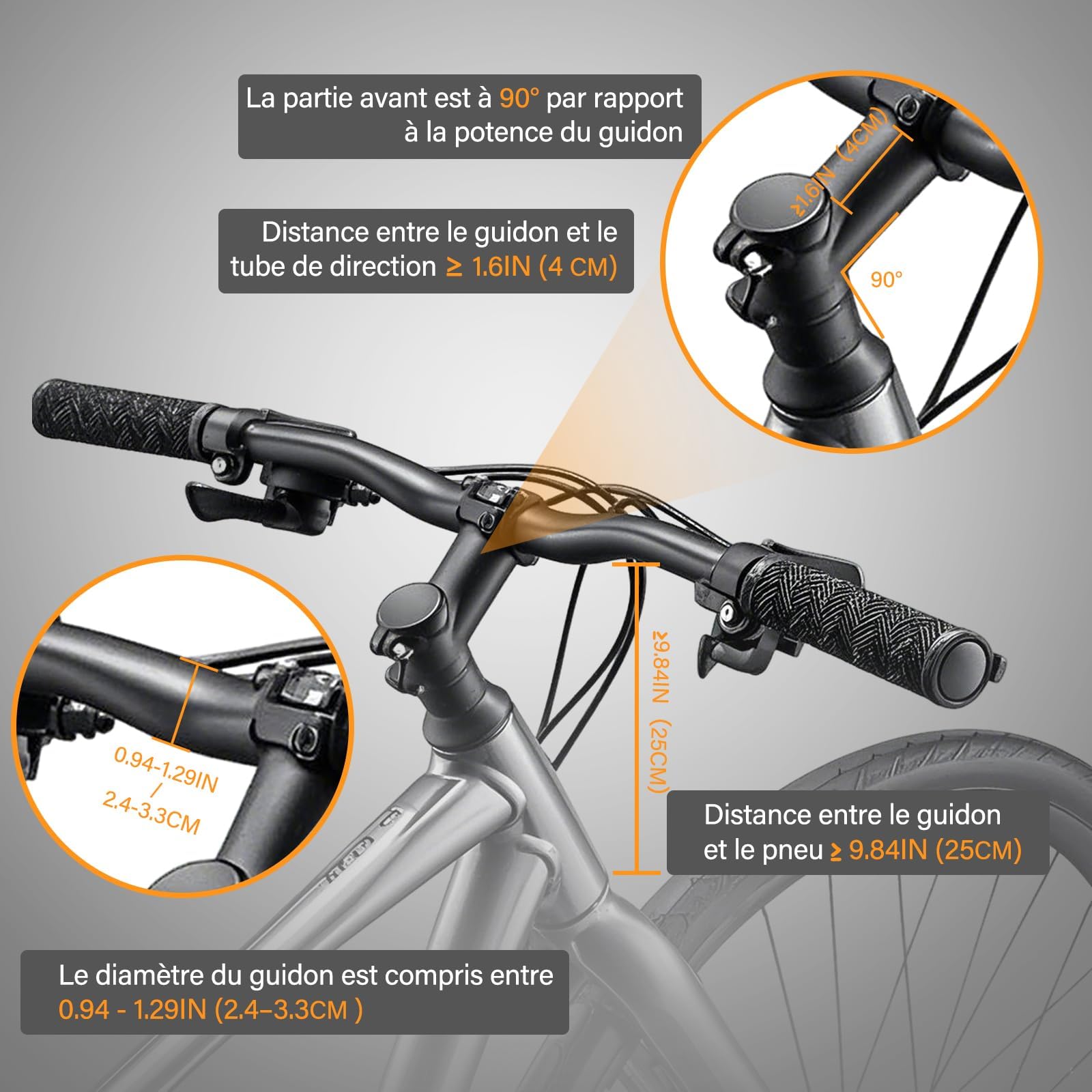 Panier Vélo Avant, Amovible Vélo Guidon Panier, Panier Vélo Chien | Mit Cadre en Alliage D'aluminium pour VTT, Shopping, Petit Animal Domestique Petit Chien Jusqu'à 5 kg, Noir Réfléchissant
