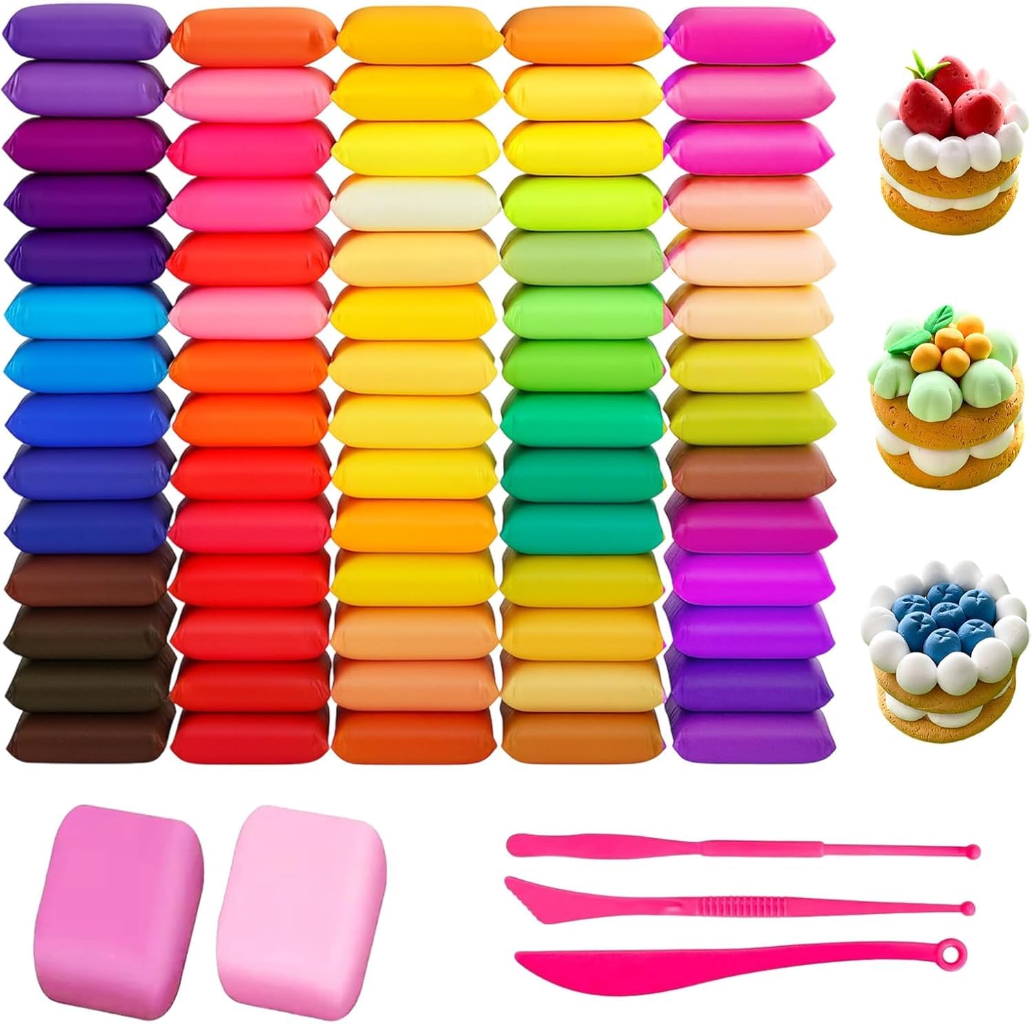 Kit d'argile de modelage 72 couleurs le cadeau d'anniversaire idéal