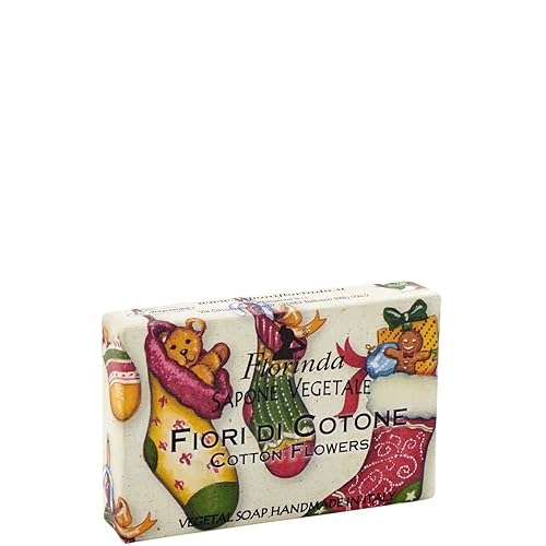 Miniatura 2 de Florinda Barra de jabón vegetal de flores especiales de algodón de Navidad 50 G 1,76 oz