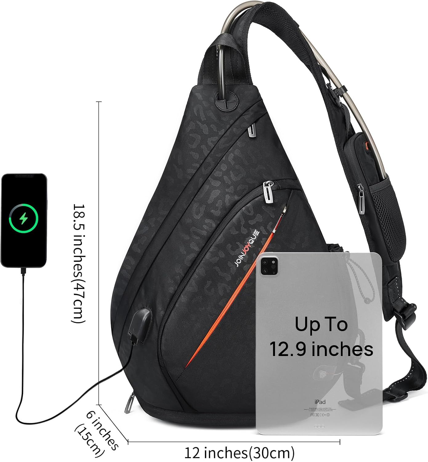 19L Sling Backpack for Men | Crossbody Backpack | Travel Sling Bag | One Shoulder Backpack | One Strap Backpack - Image 3