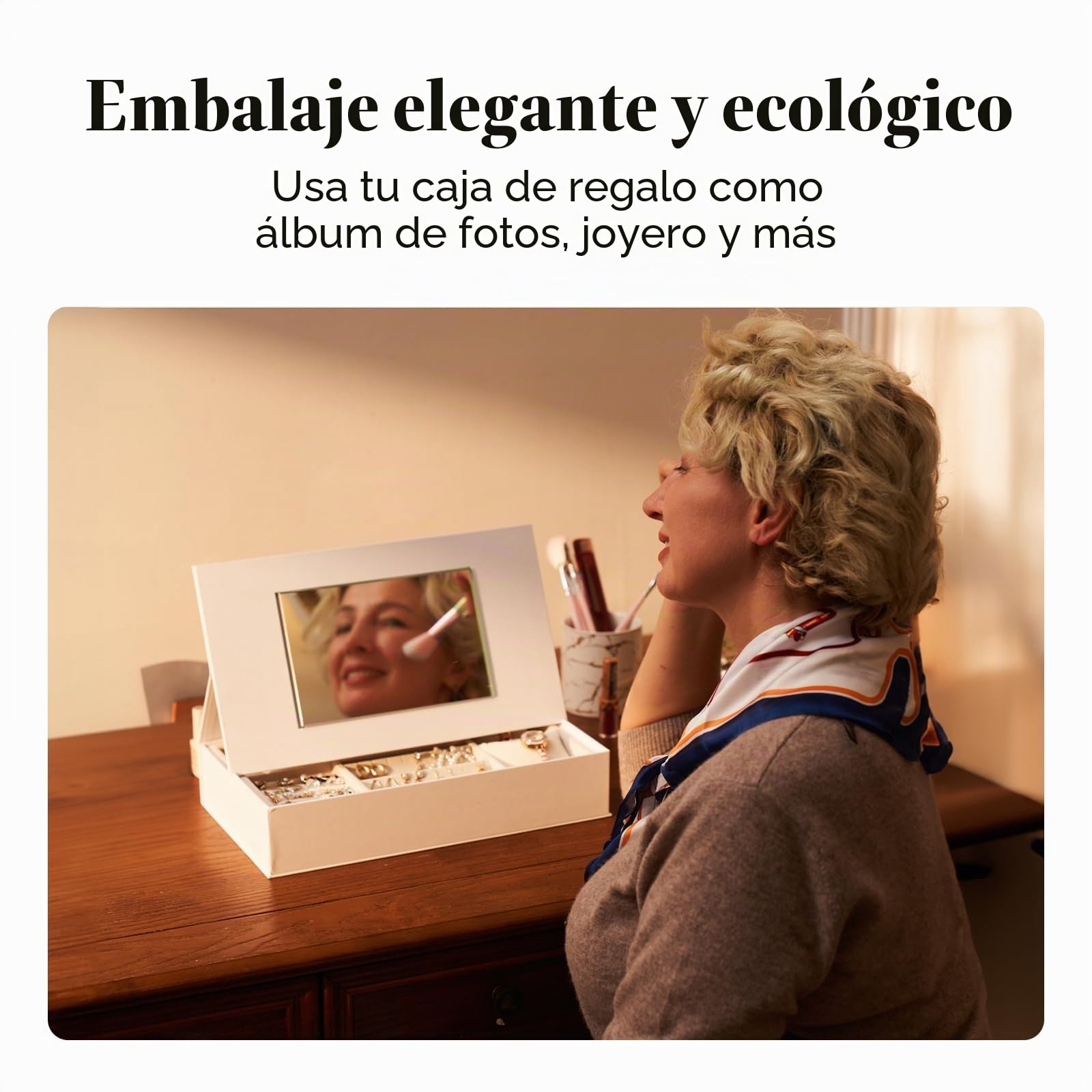 pexar Marco de Fotos Digital 2K (con Tecnología Lexar), Marco Digital Antirreflejo IPS de 11 Pulgadas y 32 GB con WiFi para el Hogar, Regalos, Uso Compartido de Fotos y Videos a Través de la App