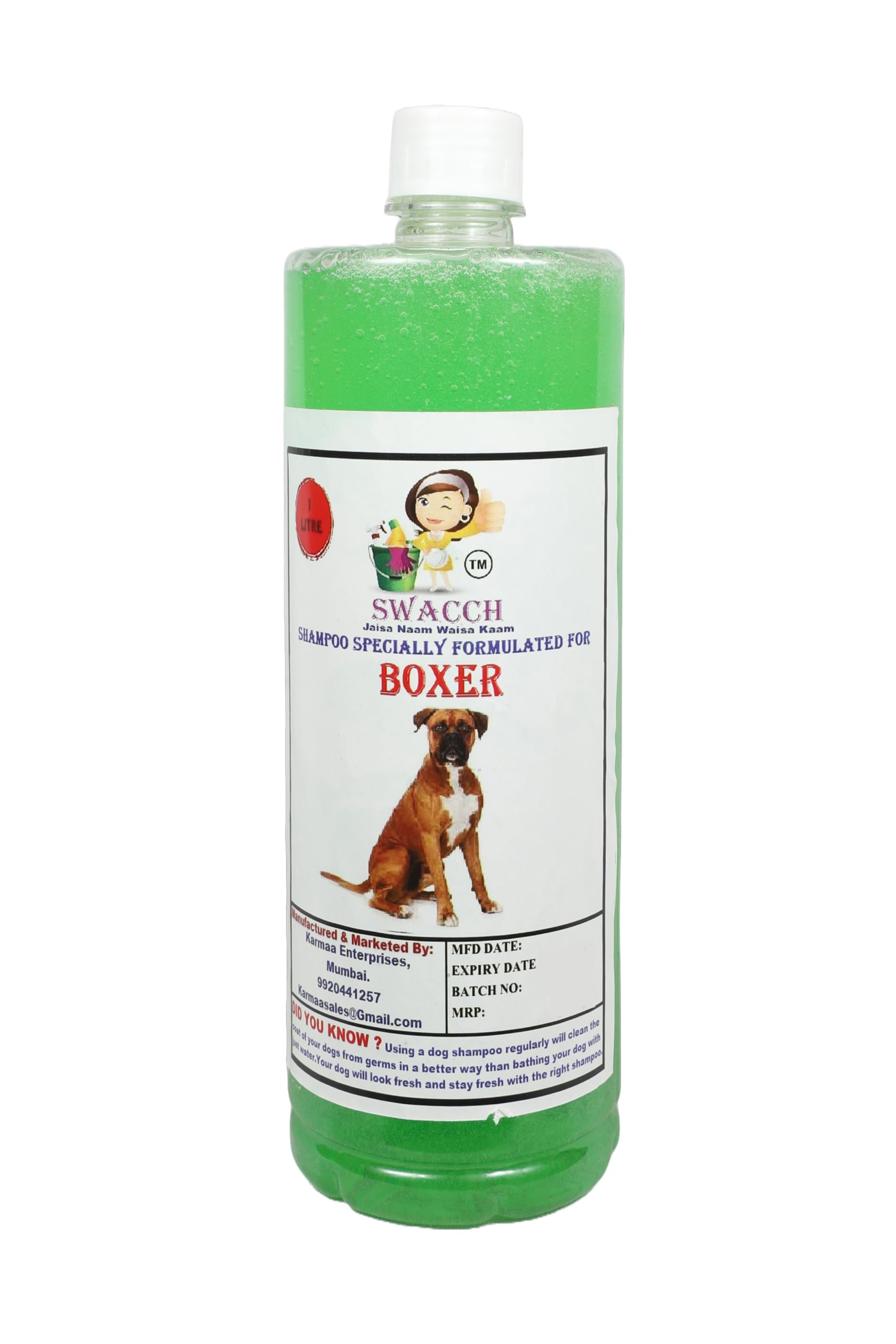 SWACCH Shampoo Specially FORMULATED for Boxer (1 Litre) NEEM ALOVERA (B0BR41KN88) Amazon Price History, Amazon Price Tracker