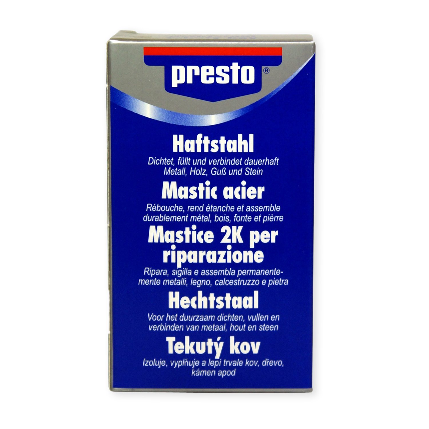 Presto 2X 603901 HAFTSTAHL DICHTER FÜLLEN KLEBEN DICHTEN LÖSUNGSMITTELFREI 125 g