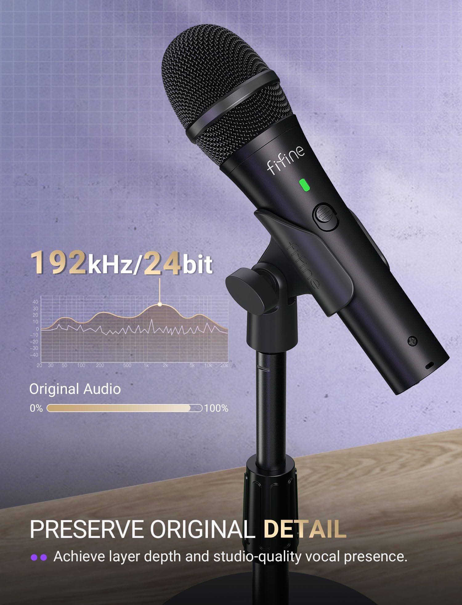 Amazon.com: FIFINE USB/XLR Dynamic Microphone for Podcast