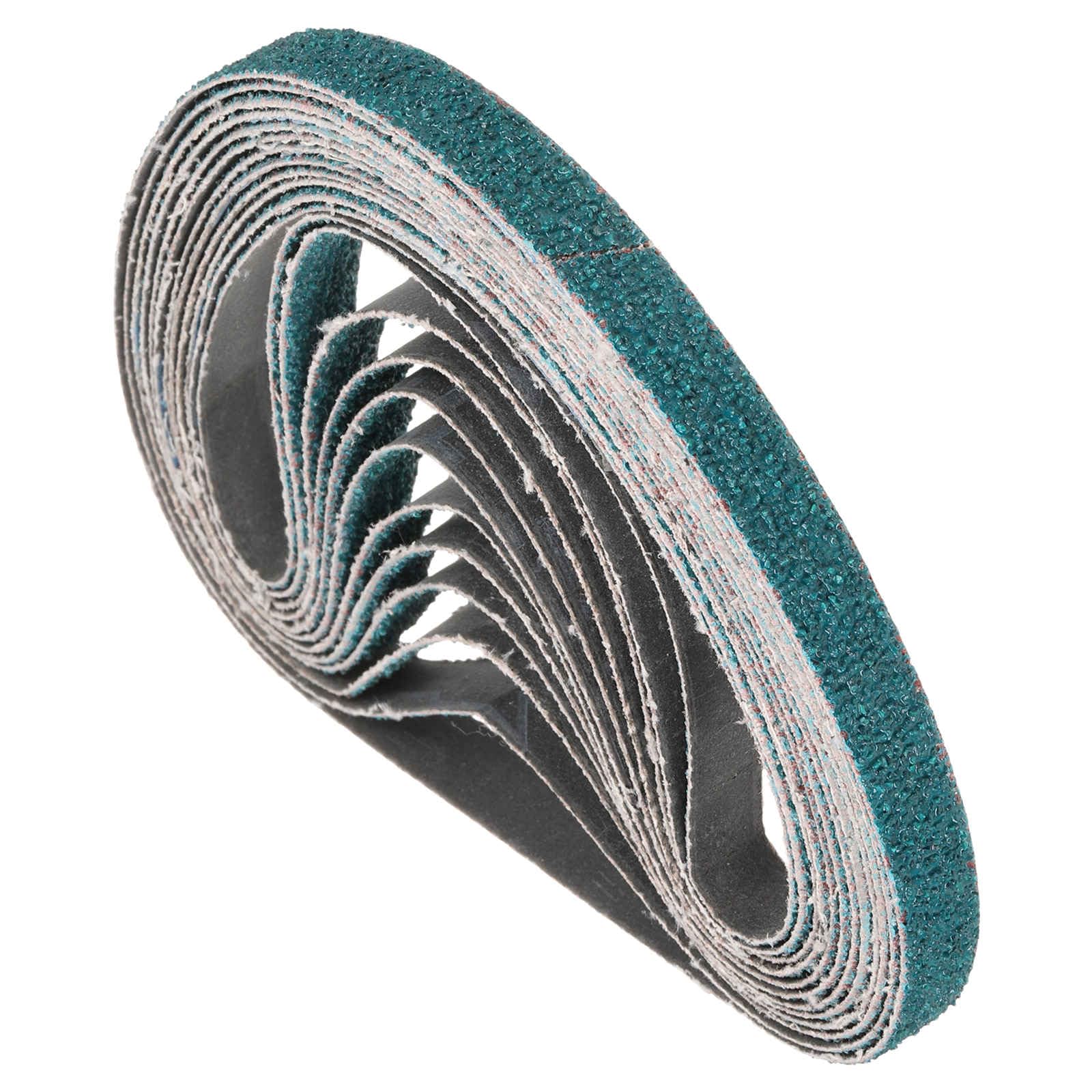 Kozelo 10 Pack Sanding Belts 10mm x 330mm 40 Grit Zirconia Abrasive Belt Sander Paper for Belt Sander Metal Grinding Wood Working Weld Rust Removal — image 1