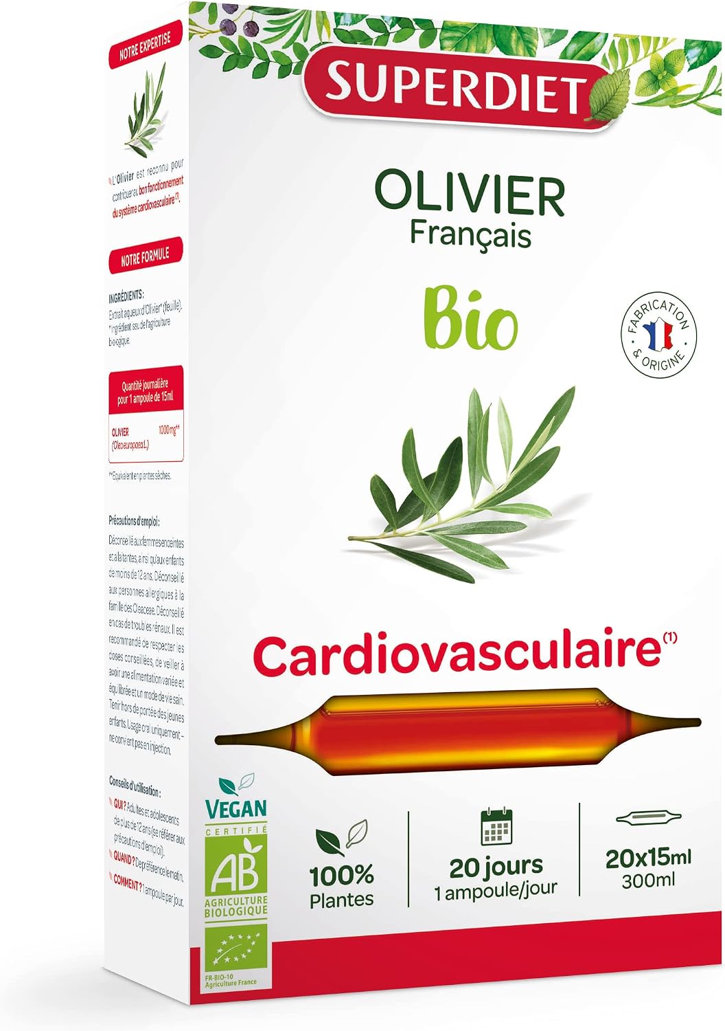 Ampoules De Cranberry (Canneberge) Bio 360mg - Boîte De 20 Ampoules De 15 Ml - Fabriqué En France
