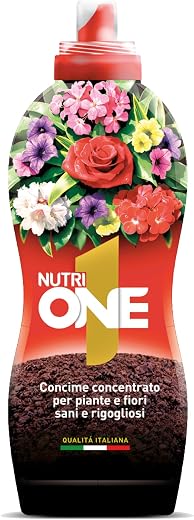 NUTRI 1 ONE NutriONE Concime concentrato per Piante e Fiori, 1 litro, 1000 unità
