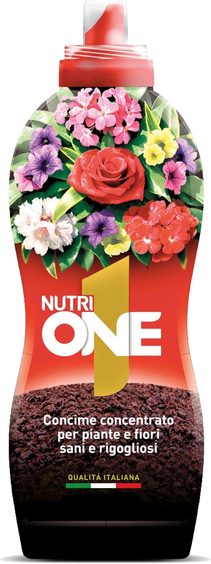 Abono líquido concentrado con extractos vegetales y microelementos para plantas y flores saludables