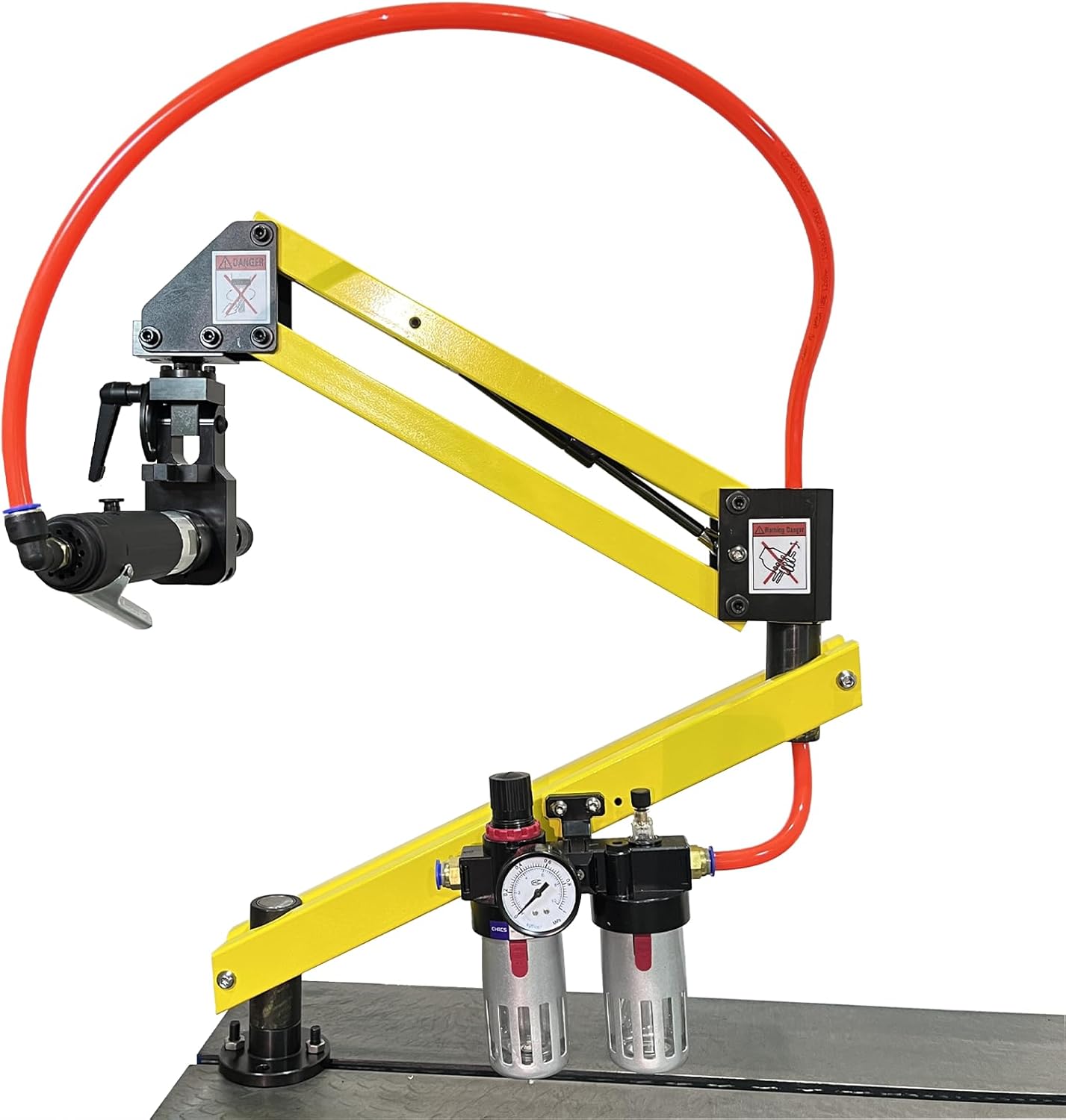Pneumatic Tapping Machine 360°Multi-directions Tapping M3-M12 Tap Threading Tools 970mm Cantilever Universal Flexible Arm Drilling Threading Machine threading tools