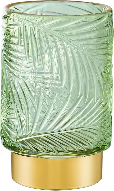Porta-pincéis e organizador multifuncional de vidro LEICURACE verde A43-1-US