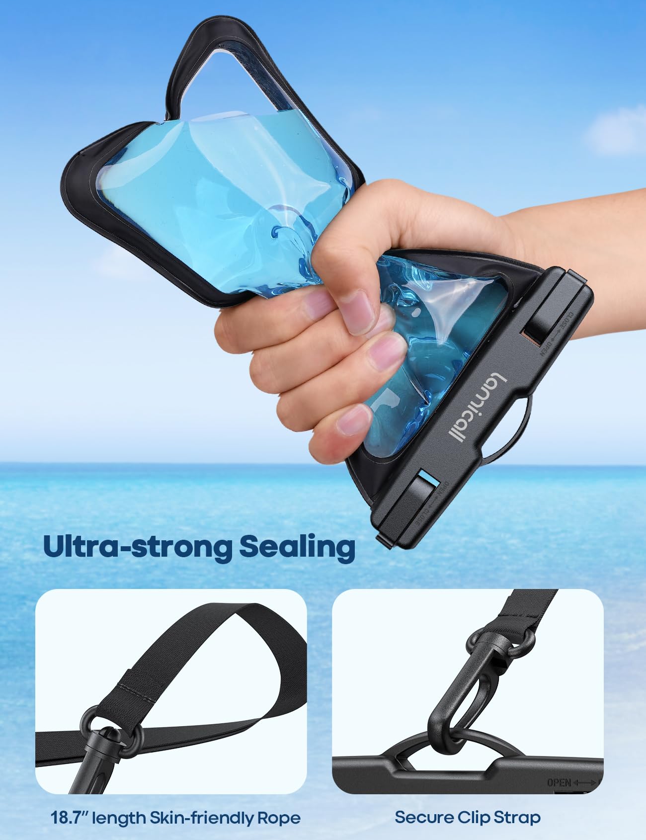 Amazon.com: Lamicall 2Packs Waterproof Pouches, Beach Vacation