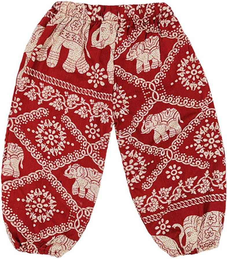 Baby Girls Boho Elephant Tops Harem Pants 2 Piece Outfits - Image 3