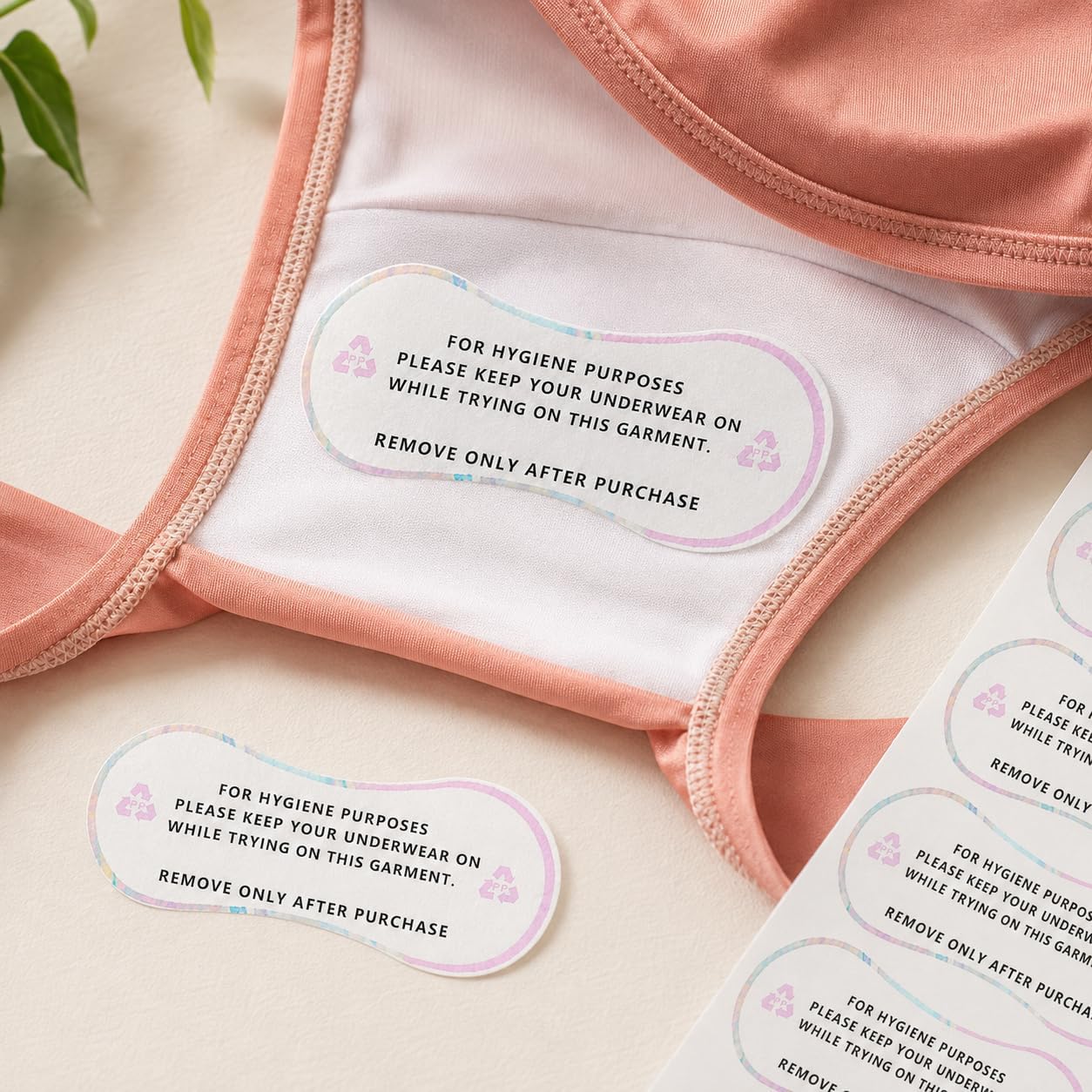 Adhesive Protective Hygiene Liners Strips Try On Stickers for Swimwear