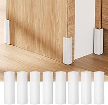 INCREWAY 8 Pcs Corner Blocks for Skirting Boards Silicone Self Adhesive Safety Edge Protection for Children Furniture and Walls