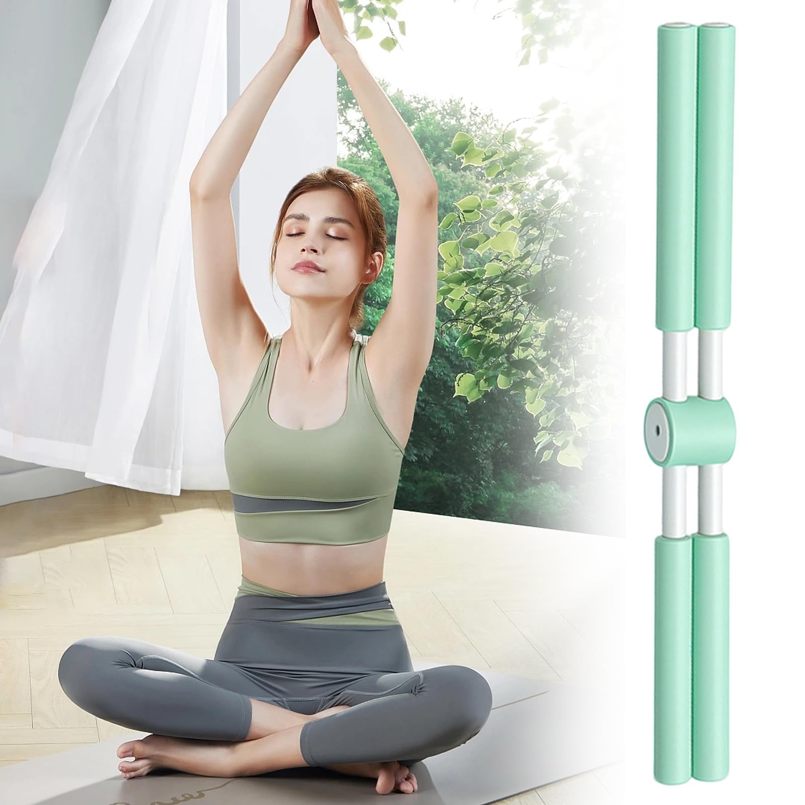 Correcteur de Bâton de Yoga Croix - Redresse Dos Correcteur de Posture - Outil Correction Dos Voûté et Bosse Nuque