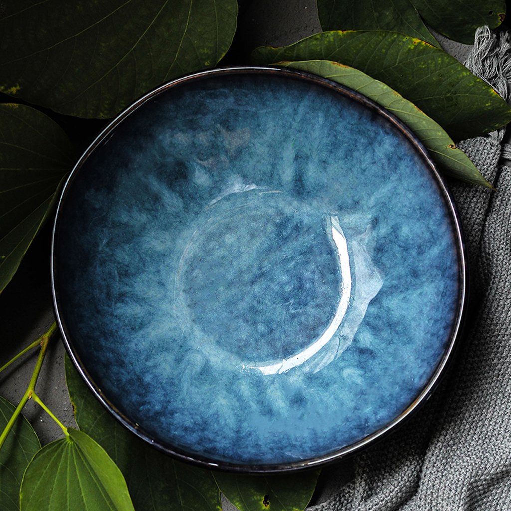 HYLR Style japonais belle créative bol en céramique rétro soupe bol fruits salade plaque plat ramen bol récipient maison ustensiles Bol à Céréales, Bol À Céréales, Bol À Dessert, snack Bol