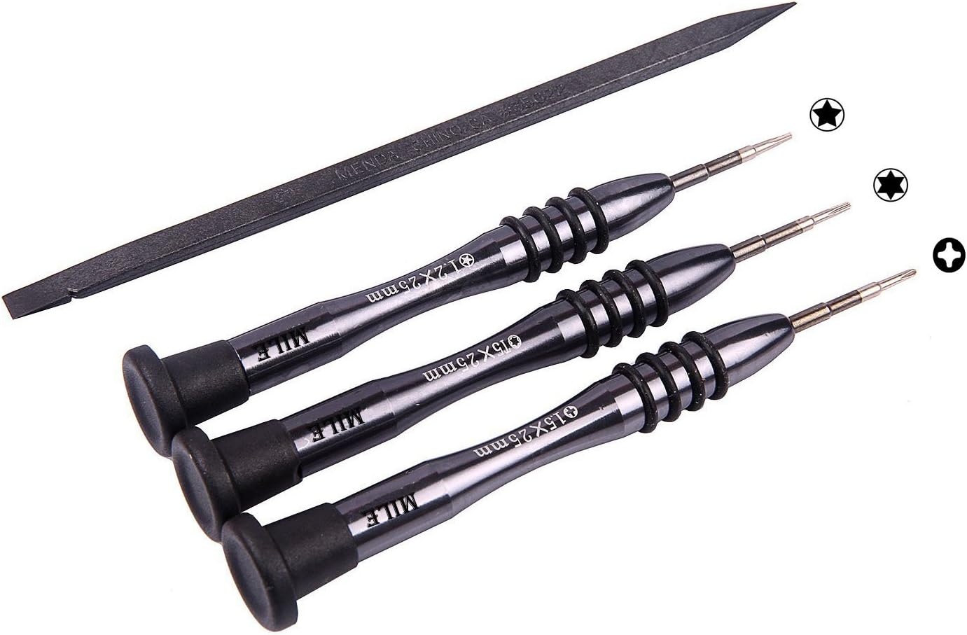 MILE 5 point + 6 point + Phillips Head + Dielectric Picker 4 Piece Tool Kit Pentalobe Screwdriver for Macbook Air / Pro with Retina Display (4) by Mile