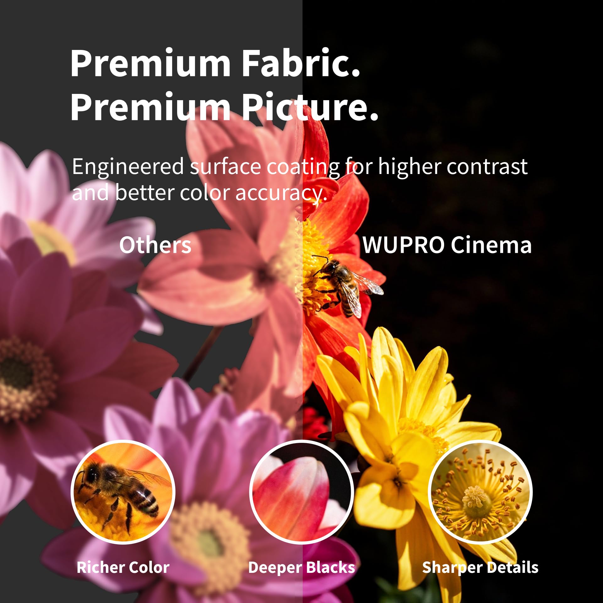 Cirrus CBSP Schermo di Proiezione 100 Pollici, Motorizzato da Incasso a Soffitto, ALR 4K/8K UHD, Compatibile con Proiettori UST, per Ambienti Luminosi C