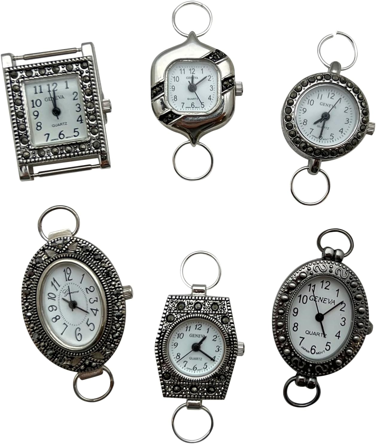 NIMI 5-Piece Elegant Colorful Watch Face Set for Beading and Jewelry Making