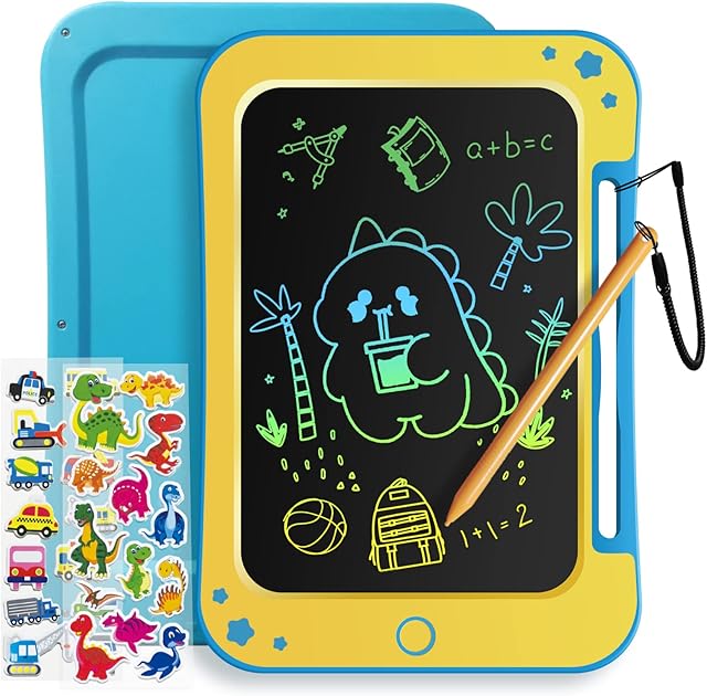 TEKFUN Kids Toys for 2 3 4 5 6 Years Old Boys Girls Gifts, 8.5 Inch LCD Writing Tablet Drawing Tablet for Kids, Educational Travel Toys Boy Girl Birthday Age 3-8 (Blue)