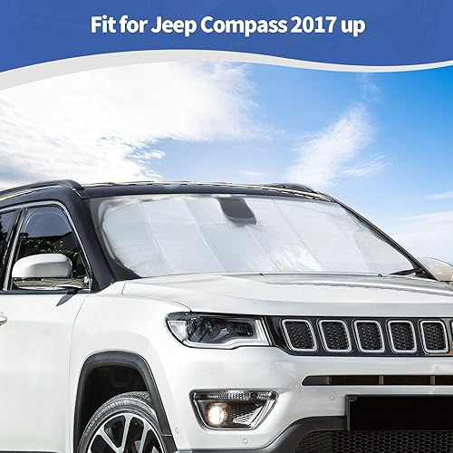 Vista 61 de RT-TCZ Parasol para parabrisas delantero para Jeep JL JLU 2018-Presente para Gladiator JT 2020-Presente Wrangler Gladiator 18+