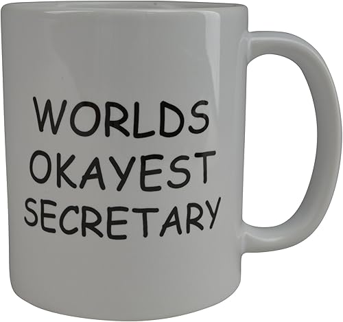 Miniatura 2 de Rogue River Tactical Taza de café divertida Wolds Okayest Secretary Novelty Cup Gran idea de regalo, lugar de trabajo, oficina