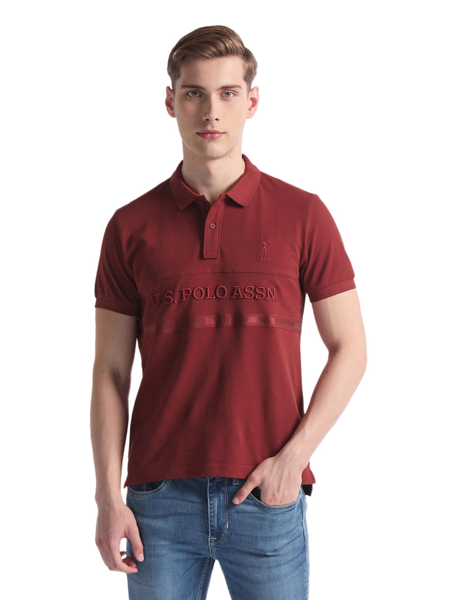 u.s. polo assn. Men's Cotton Slim Fit Shirt-picture-46