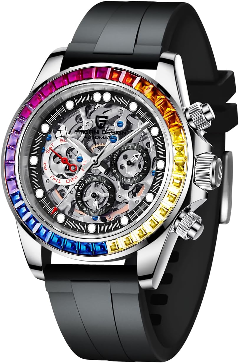 Pagani Design Skeleton Design Mechanical Waterproof Watch