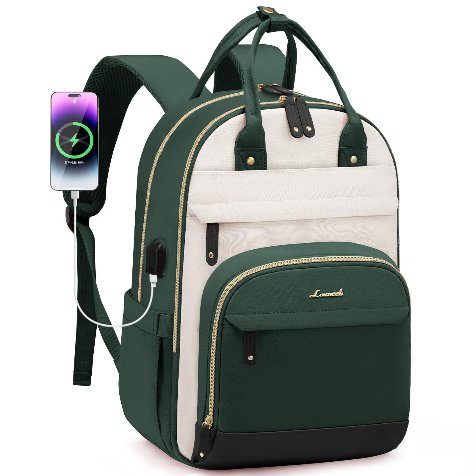 LOVEVOOK Backpack for Women,Laptop Backpack Women,Fits 17 Inch Laptop Bag,School Backpacks,Fashion Travel Work Anti-theft Bag,Waterproof Business