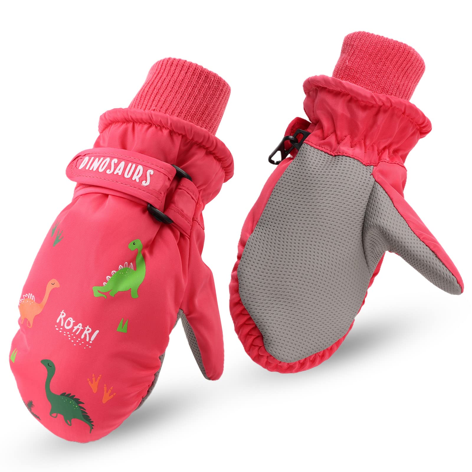 Peecabe Kid Winter Glove Toddler Boys Girls Ski Mittens Warm Fleeced Lined Snow Gloves