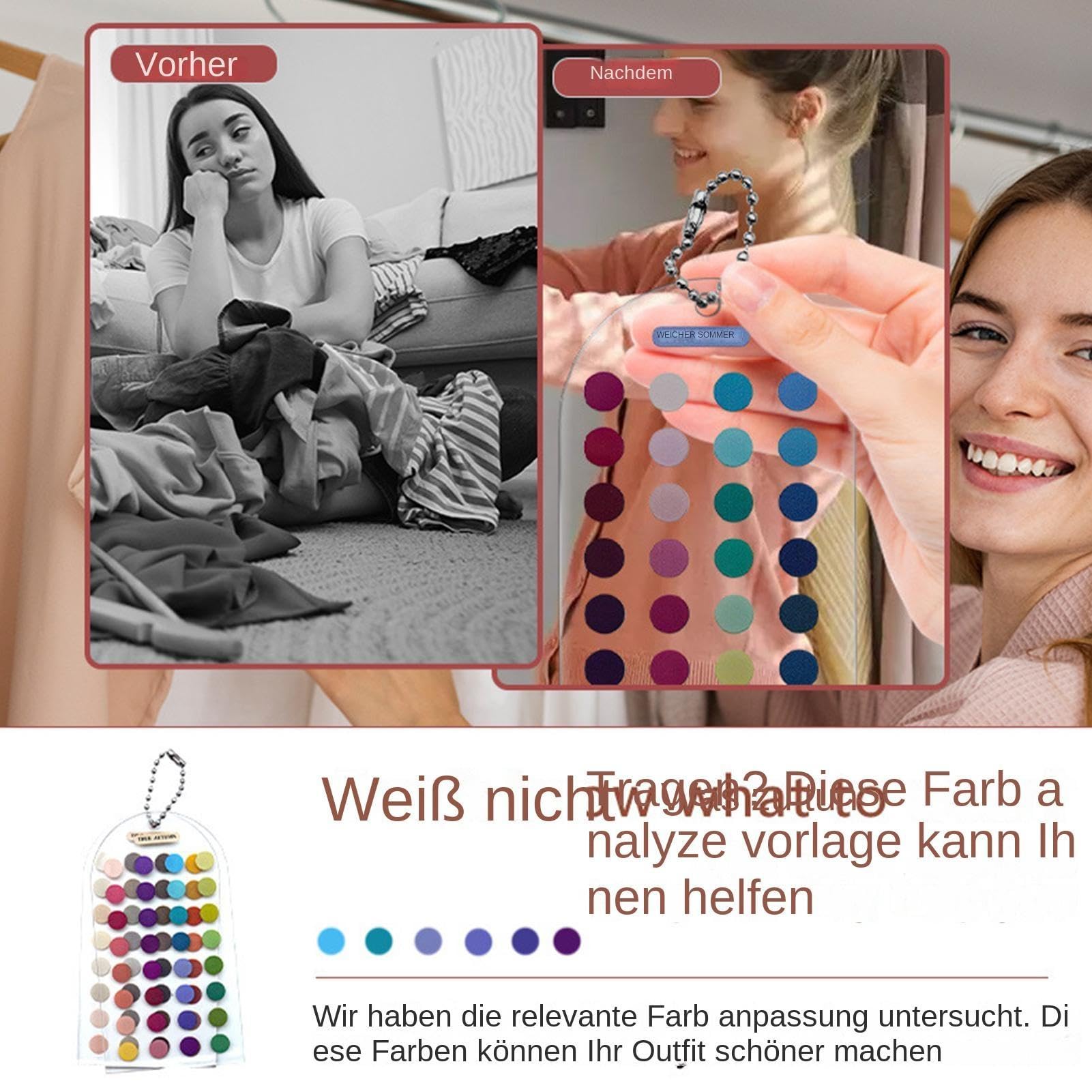 2 Stück Saisonale Farbpalettenkarten, 12 Season Farbanalyse Vorlagenkarte Tragbare Farbanpassungsanleitung Für Outfits Und Make Up Doppelseitiges Acryl Farbmusterkarten Für Zuhause, Reisen