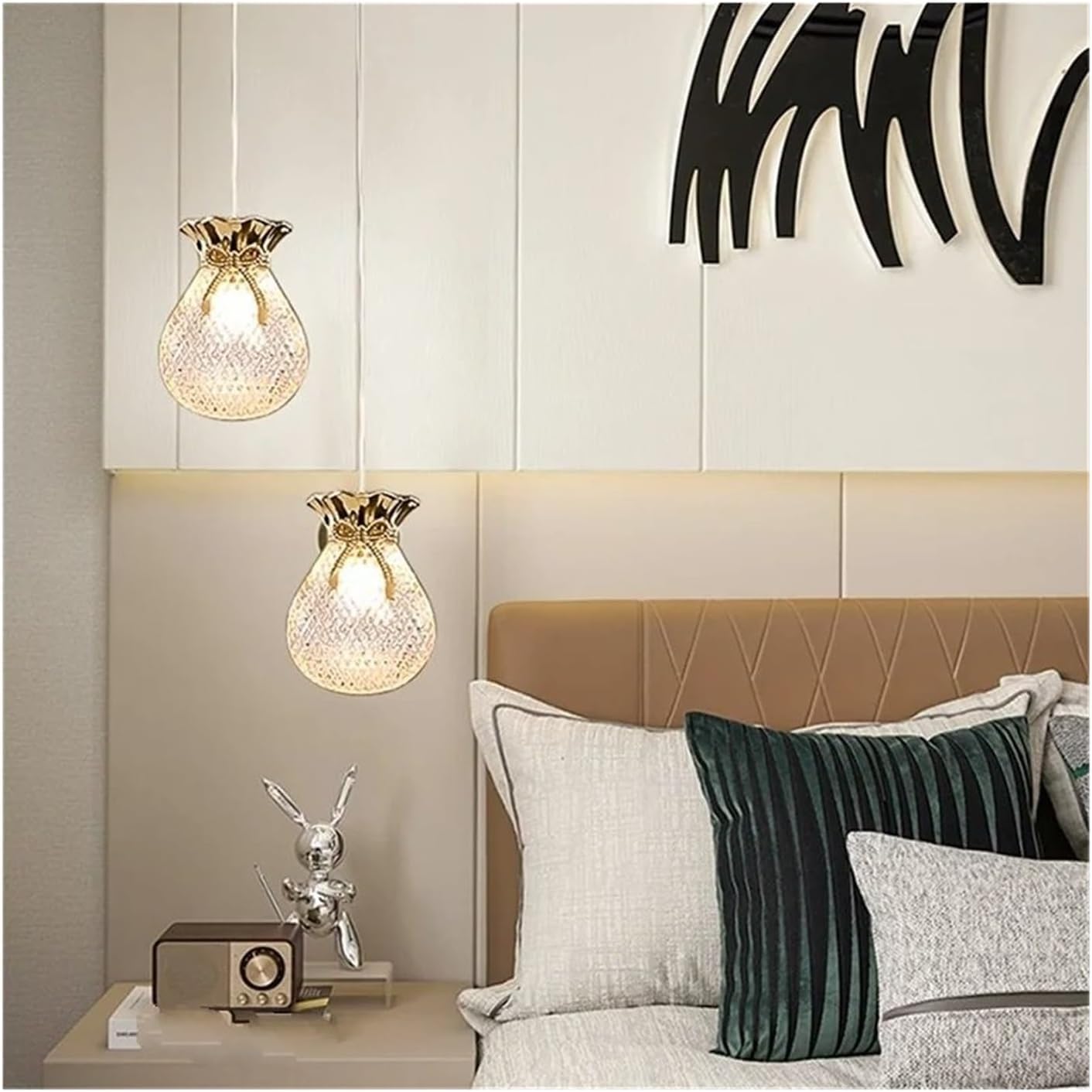 SXECAEPS Modern creative chandelier Nordic Creative Lamps Modern Fixtures Pendant Lighting Home LED for Stairs Hall, Retro