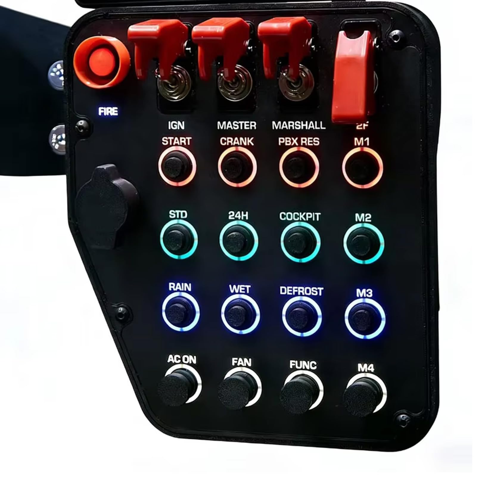 Multi-function 22 Programmable Buttons USB Simulation Racing Center Control For Logitech G27/G29/G920/G923 RS50/G Pro Steering Wheel; PC Button Box For PXN V99/ V10 Pro/V12 LITE/VD4 VD6 VD10 Truck ETS